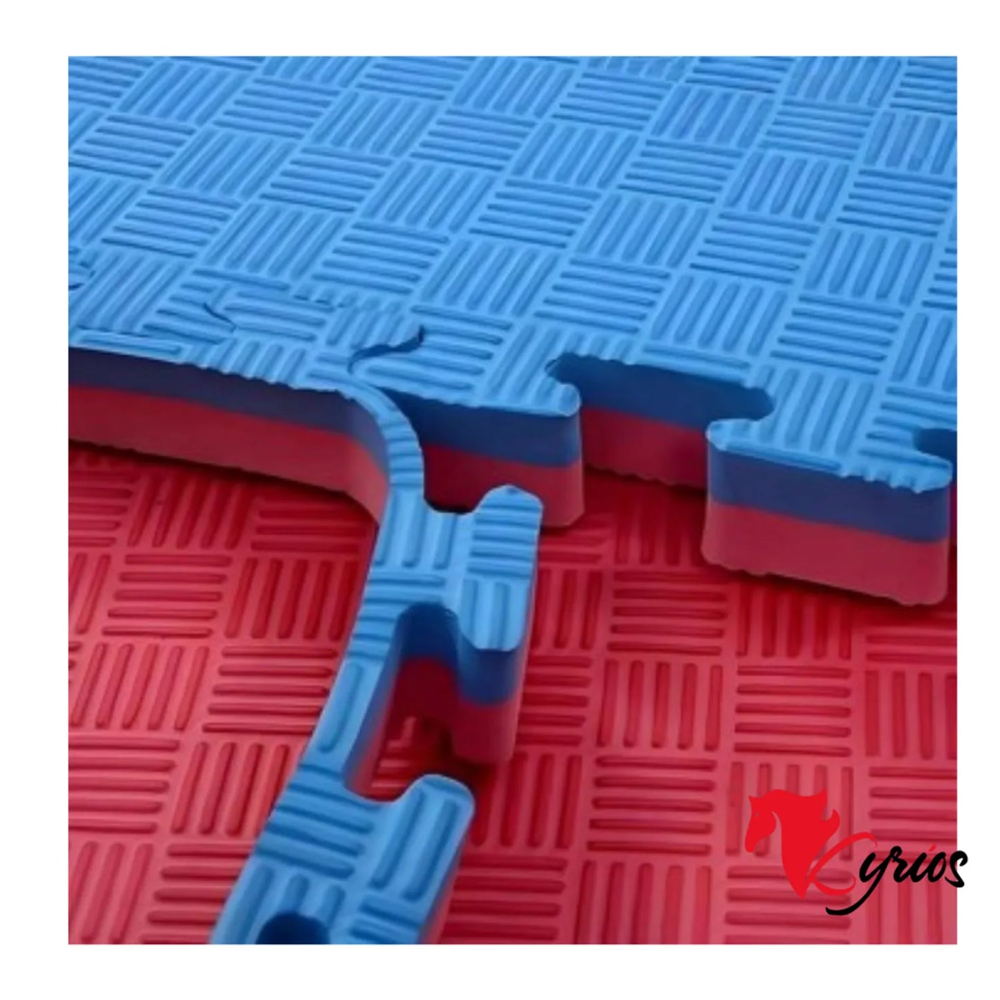 PACK DE 5 PISOS TATAMI DE 1 X 1 METRO DOBLE COLOR ANTIDESLIZANTE