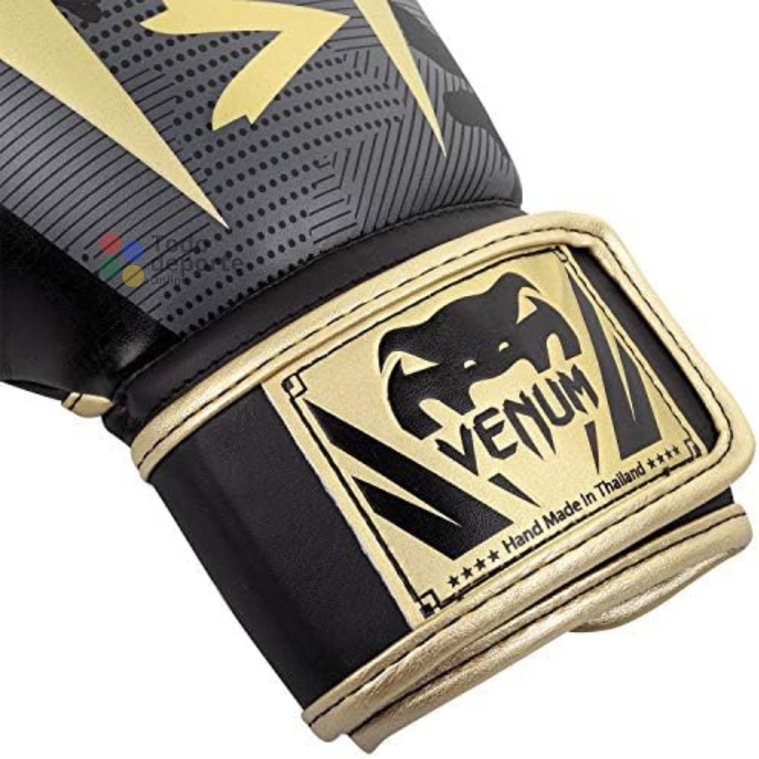 GUANTES DE BOXEO VENUM 12 ONZAS (OZ)  GREY GOLD EDITION