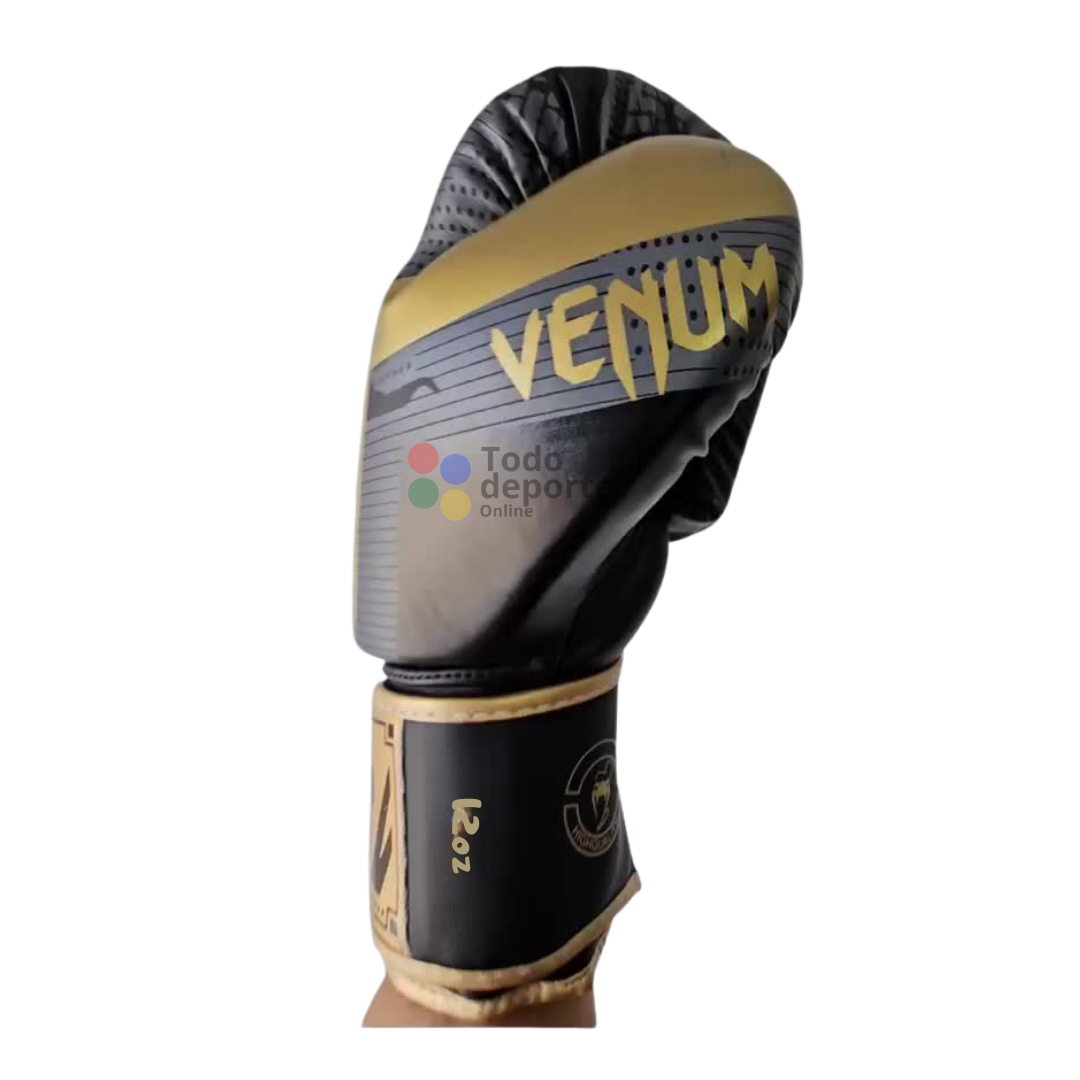 GUANTES DE BOXEO VENUM 12 ONZAS (OZ)  GREY GOLD EDITION