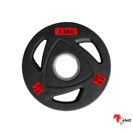 Disco Olímpico Trigrip Recubierto Caucho 2,5 kg 50mm Importado