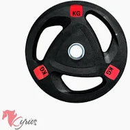 Disco Olímpico Trigrip Recubierto Caucho 25 kg 50mm Importado