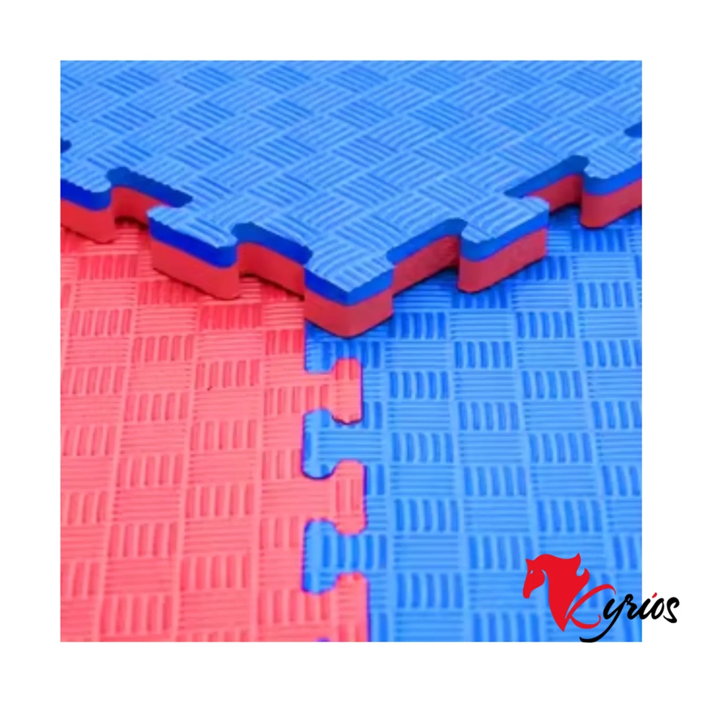 PACK DE 5 PISOS TATAMI DE 1 X 1 METRO DOBLE COLOR ANTIDESLIZANTE